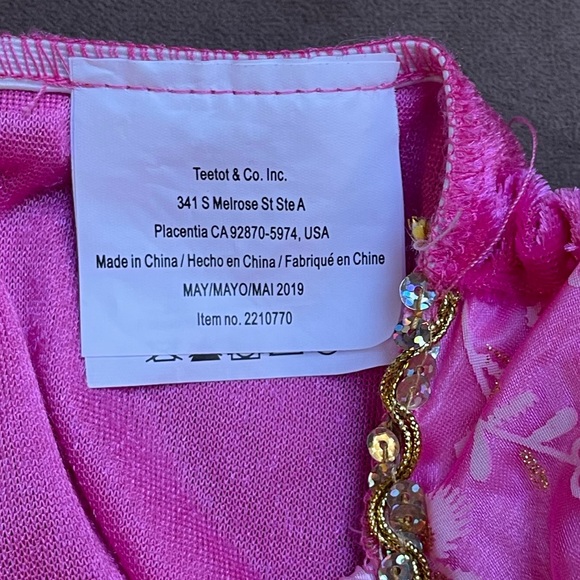 Teetot & Co Girls Pink Tulle Princess Fairy 2-piece Costume size 7/8 years - Picture 7 of 13